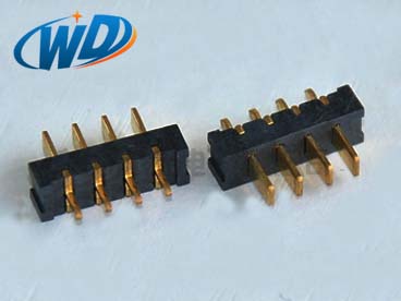 2.50mm PH 狗子28安装 4PIN 180度 刀片接触片