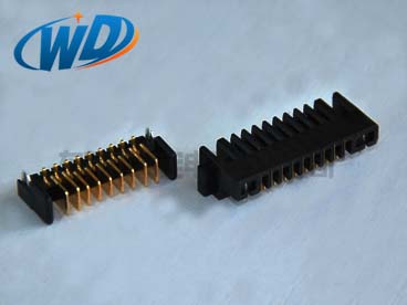 2.0mm间距沉板型狗子28连接器9PIN 公母配套对插