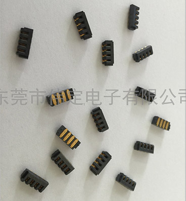 2.0mm 间距刀片4PIN狗子28连接器母座